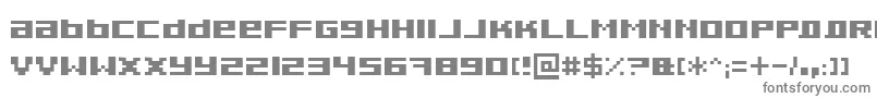 フォントPixeldub – 白い背景に灰色の文字