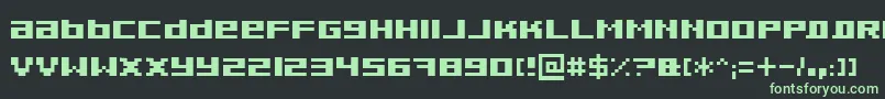 Pixeldub Font – Green Fonts on Black Background