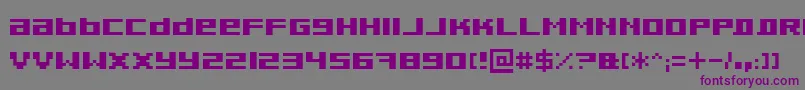 Шрифт Pixeldub – фиолетовые шрифты на сером фоне