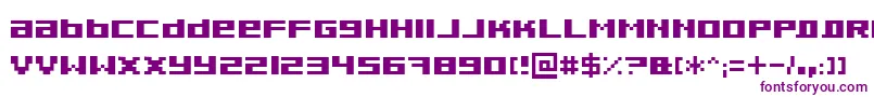 Pixeldub-Schriftart – Violette Schriften