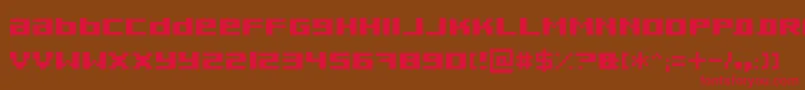 Pixeldub Font – Red Fonts on Brown Background