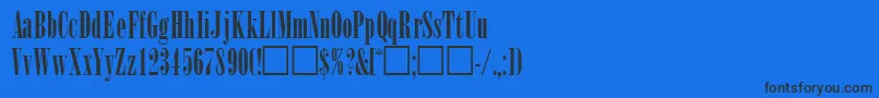 WinsomsskRegular Font – Black Fonts on Blue Background