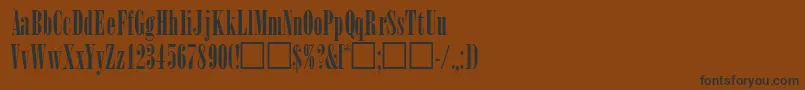 WinsomsskRegular Font – Black Fonts on Brown Background