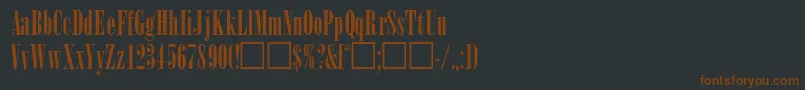 WinsomsskRegular Font – Brown Fonts on Black Background