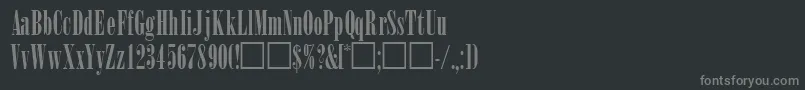 WinsomsskRegular Font – Gray Fonts on Black Background