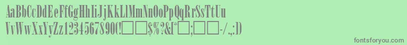 WinsomsskRegular Font – Gray Fonts on Green Background