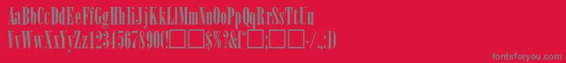 WinsomsskRegular Font – Gray Fonts on Red Background