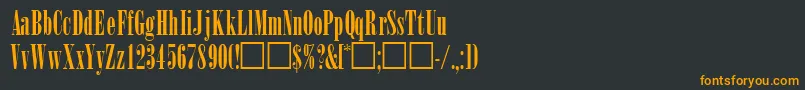 WinsomsskRegular Font – Orange Fonts on Black Background