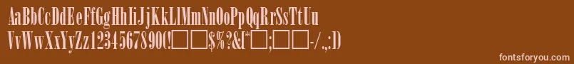 WinsomsskRegular Font – Pink Fonts on Brown Background