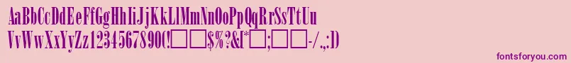 WinsomsskRegular-Schriftart – Violette Schriften auf rosa Hintergrund