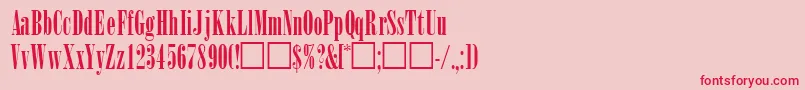 WinsomsskRegular-Schriftart – Rote Schriften auf rosa Hintergrund