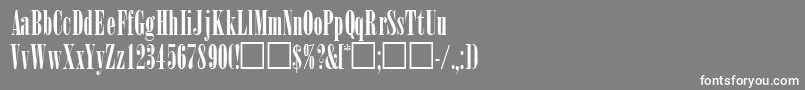 WinsomsskRegular Font – White Fonts on Gray Background