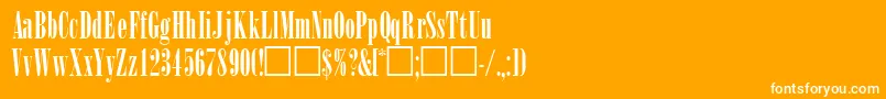 WinsomsskRegular Font – White Fonts on Orange Background