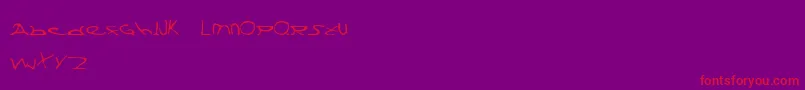 Submerge Font – Red Fonts on Purple Background