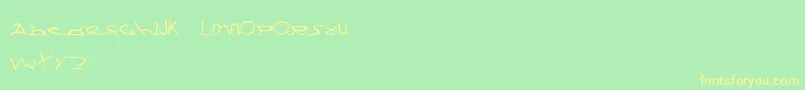 Submerge Font – Yellow Fonts on Green Background