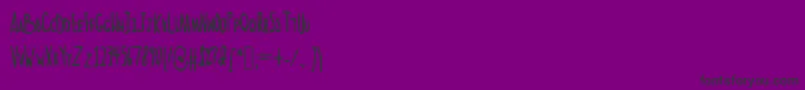 Police Norteaatallhand – polices noires sur fond violet