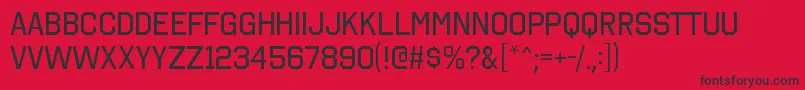 OctincollegergRegular Font – Black Fonts on Red Background