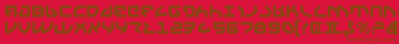 Yahrenv2 Font – Brown Fonts on Red Background