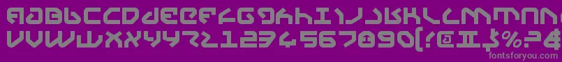 Yahrenv2 Font – Gray Fonts on Purple Background