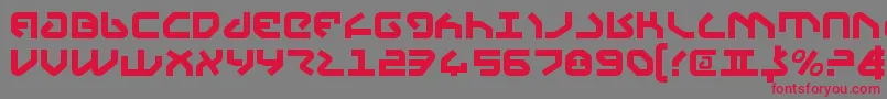 Yahrenv2 Font – Red Fonts on Gray Background