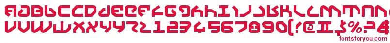 フォントYahrenv2 – 白い背景に赤い文字