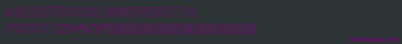 TheRedlightLineFree Font – Purple Fonts on Black Background