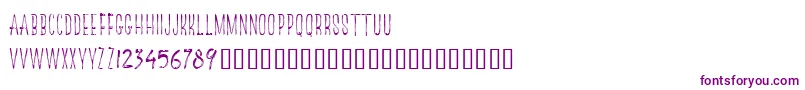 TheRedlightLineFree-Schriftart – Violette Schriften auf weißem Hintergrund