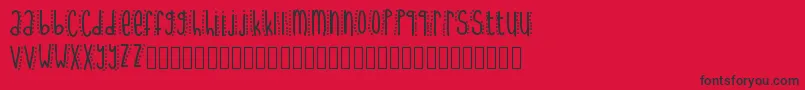 UptownFunk Font – Black Fonts on Red Background