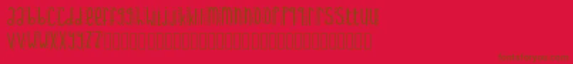 UptownFunk Font – Brown Fonts on Red Background