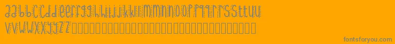 UptownFunk-Schriftart – Graue Schriften auf orangefarbenem Hintergrund