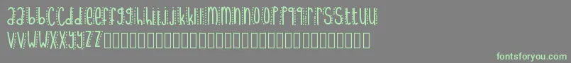 UptownFunk Font – Green Fonts on Gray Background