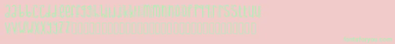 UptownFunk Font – Green Fonts on Pink Background