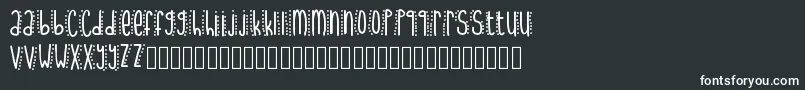 Шрифт UptownFunk – белые шрифты на чёрном фоне