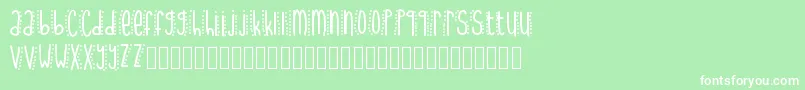 UptownFunk Font – White Fonts on Green Background
