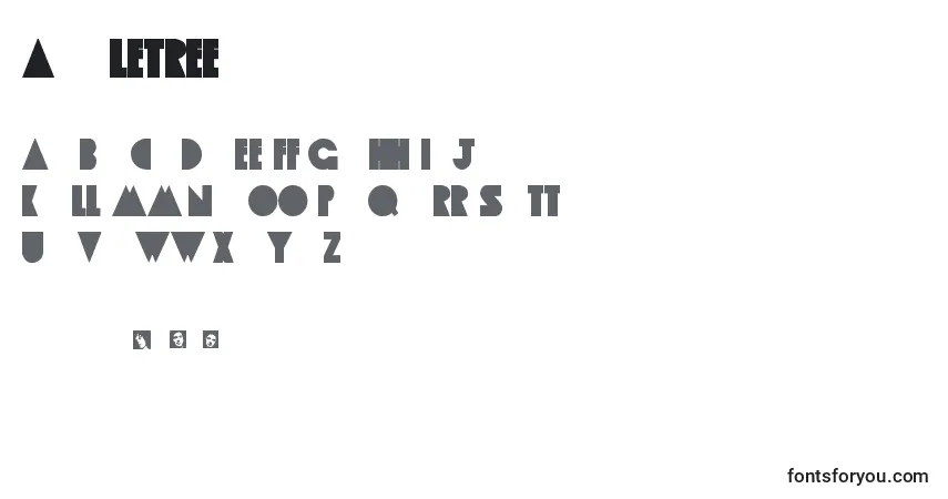 Schriftart AppleTree – Alphabet, Zahlen, spezielle Symbole