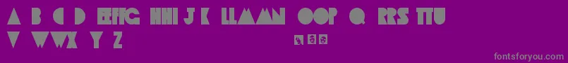 AppleTree Font – Gray Fonts on Purple Background