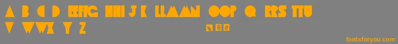 AppleTree Font – Orange Fonts on Gray Background