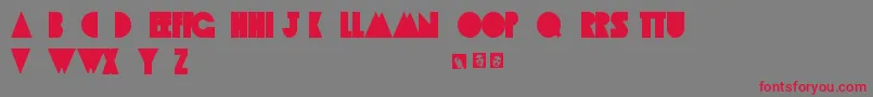 AppleTree Font – Red Fonts on Gray Background