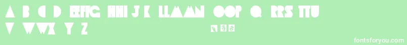 AppleTree Font – White Fonts on Green Background