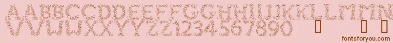 FizzoRegular Font – Brown Fonts on Pink Background