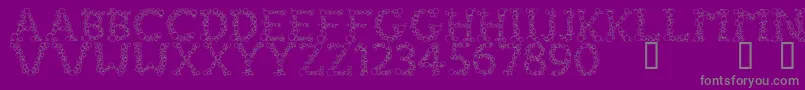 FizzoRegular Font – Gray Fonts on Purple Background