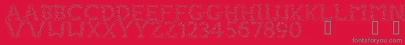FizzoRegular Font – Gray Fonts on Red Background