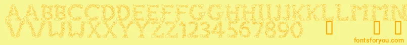 FizzoRegular Font – Orange Fonts on Yellow Background