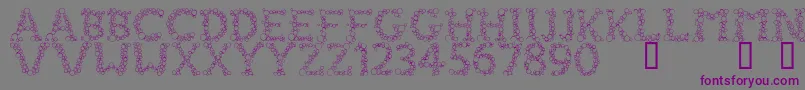 FizzoRegular Font – Purple Fonts on Gray Background