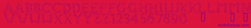 FizzoRegular Font – Purple Fonts on Red Background