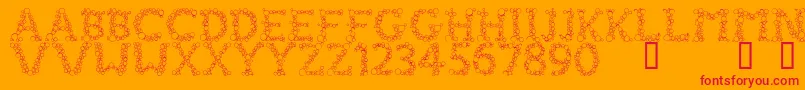 FizzoRegular Font – Red Fonts on Orange Background