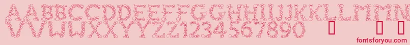 FizzoRegular Font – Red Fonts on Pink Background