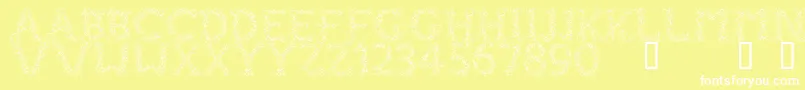 FizzoRegular Font – White Fonts on Yellow Background