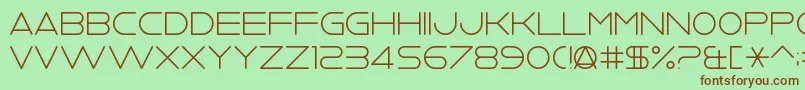 Vv2nightclub Font – Brown Fonts on Green Background