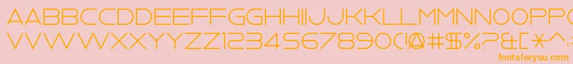 Vv2nightclub Font – Orange Fonts on Pink Background